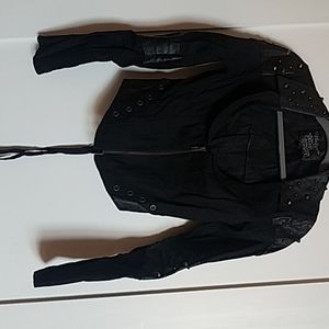 Goth, Steam punk style short waist jacket